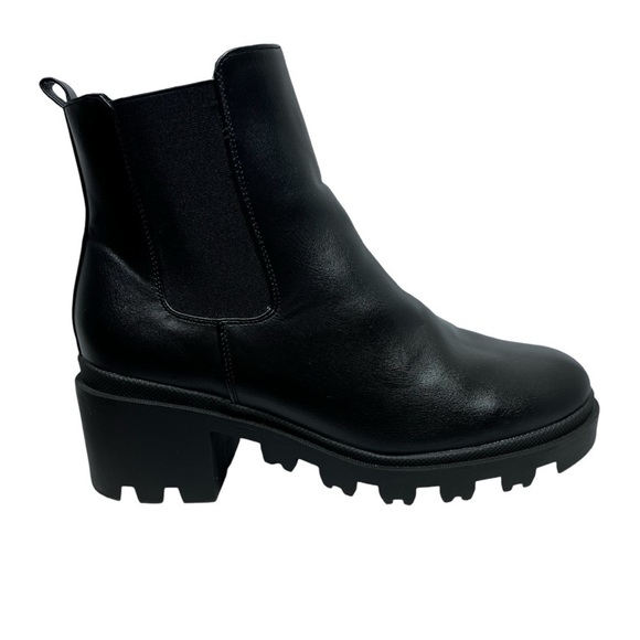 FRENCH CONNECTION Jane Black Platform Ankle Booties Boots Women's Size 9 EU40 - Picture 2 of 16